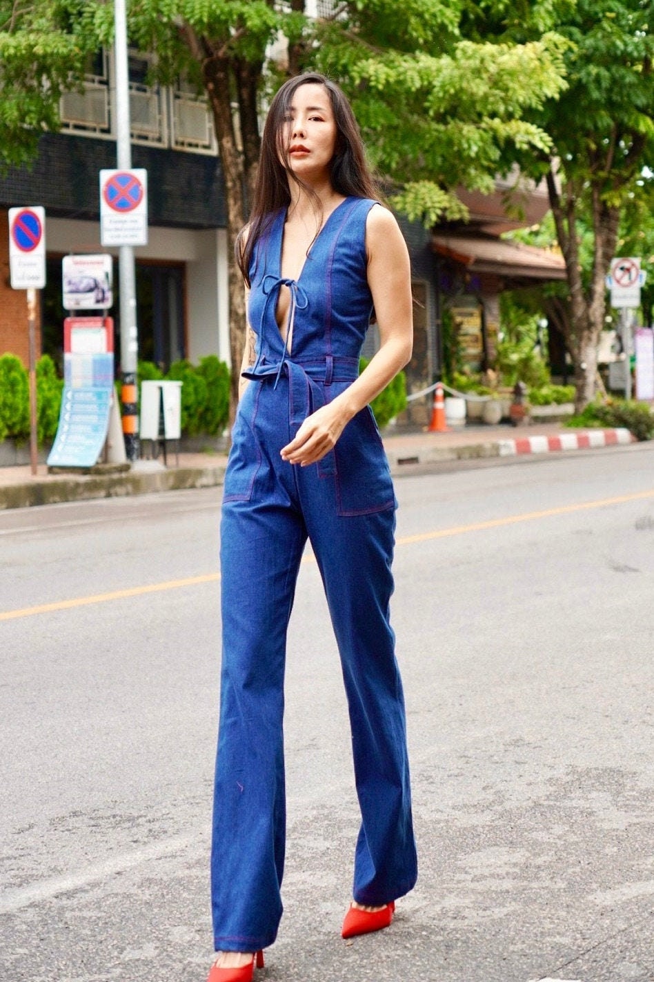 Ondeugd Wat dan ook belediging Vrouwen zomer mouwloos sexy diepe V hals denim jumpsuit hoge - Etsy Nederland Ondeugd Wat dan ook belediging Vrouwen zomer mouwloos sexy diepe V hals denim jumpsuit hoge - Etsy Nederland