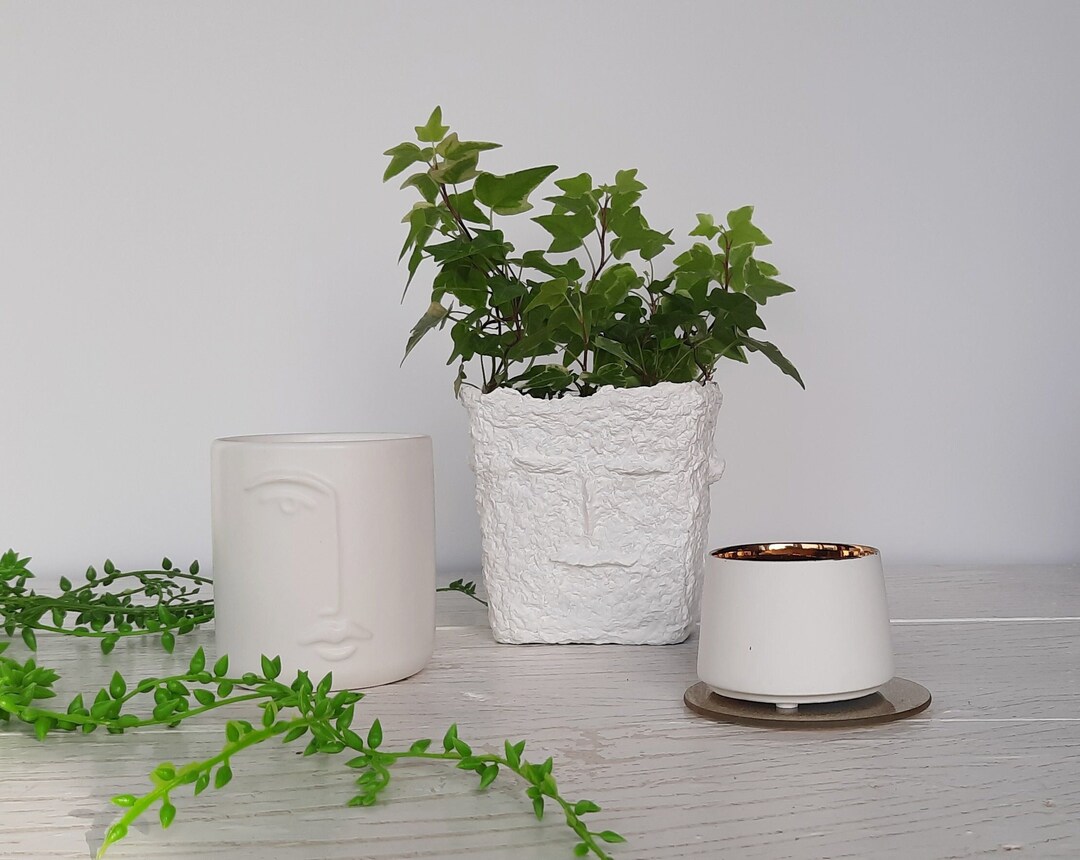 Paper Mache Pot Face Art Vase Decorative Bowl Recycled Paper Pot