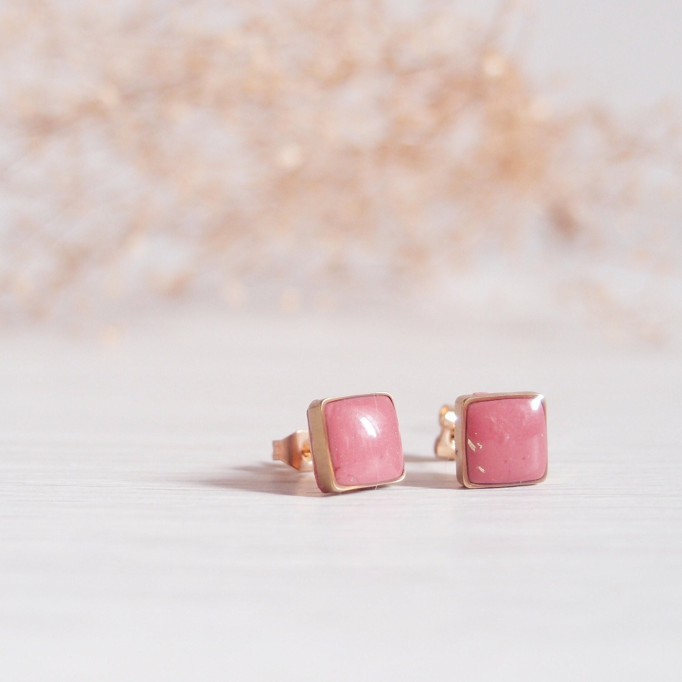 Orecchini A Punto In Acrilico – Colori Pastello (Giallo, Menta, Rosa, Azzurro) – 1 Paio - Foto 5
