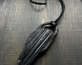 Black Tourmaline Pendant - SIGIL {BLVCK}