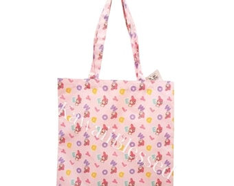 Kawaiii tote bag|Shoulder Bags Lovely Sweet Melody Lolita Barre doll Canvas tote bag with zipper Birthday present My Melody Pink Tote bag