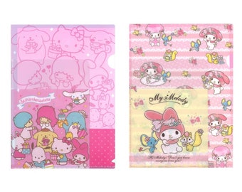 Sanrio Kitty Pochacco Keroppi Twin Stars Purin Melody 3 Pocket Folder With Tabs Sanrio Kitty Pochacco Keroppi Twin Stars Purin Melody 3 Pocket Folder With Tabs