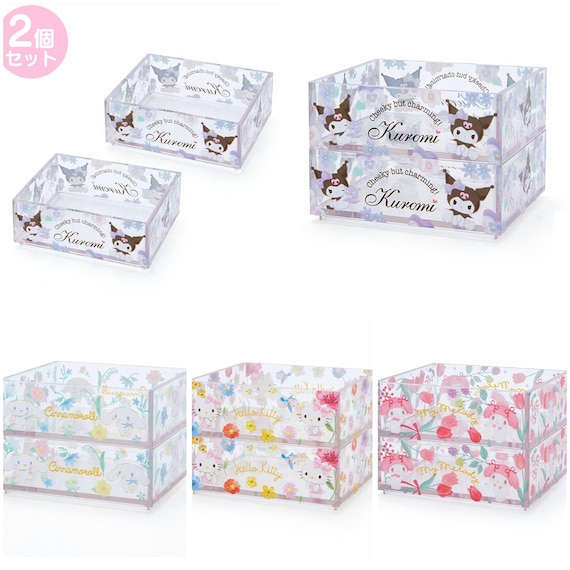 Sanrio Clear Stackable Trays 2 Pc Set kuromi Cinnamoroll Etsy