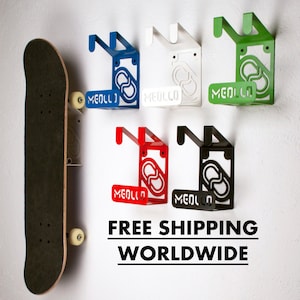 WALL SKATEBOARD RACK / skateboard Shelf / Skateboard Hanger / Skateboard Holder / Skateboard Hook / Skateboard Perch / Skate Rack / Bracket