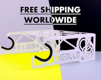 Soporte para Bicicletas (Blanco) / Colgador de Bicis. WALL BIKE RACK. Bike Hanger, Holder, Hook, Perch, Shelf, Bracket, Bicycle, Bike.