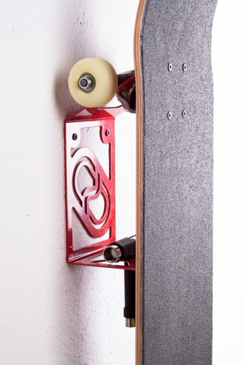 WALL SKATEBOARD RACK / skateboard Shelf / Skateboard Hanger / Skateboard Holder / Skateboard Hook / Skateboard Perch / Skate Rack / Bracket zdjęcie 4