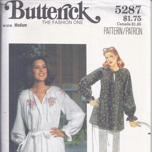 4616 UNCUT Butterick SEWING Pattern Misses Loose Princess Seamed Jumper FF VTG