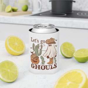 Western Halloween Party Drink Slim Can Cooler, Ghouls Night Cup, Halloween Bachelorette Favors, Cheers Witches, Retro Ghost Slim Can Koozie image 8