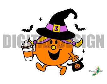 Miss Pumpkin Spice Spooky Season Witch Halloween Design Layered Cricut Silhouette
