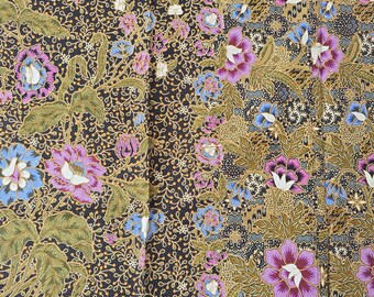Ratna Dewi Cotton Sarong Fabric, Indonesian Batik Printed Style Sarong, Swim Cover up, Wrap Skirt, Craft Supply