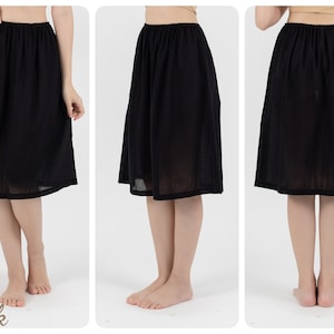 Slip Skirt, Cotton Half Slip Skirt, Petticoat, Underskirt image 5