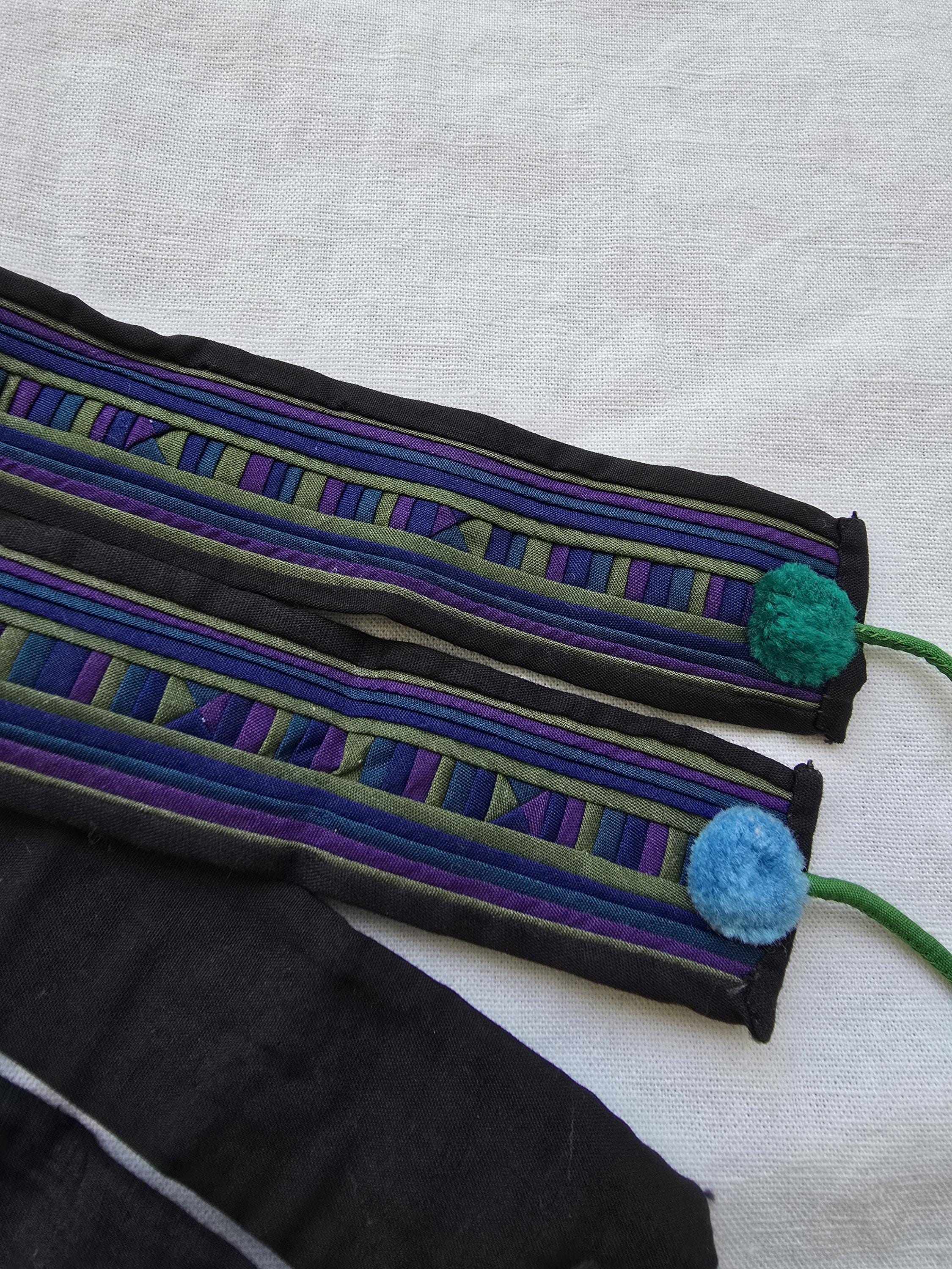A Pair of Thai Lisu Tribe Embroidery Textile Belt - Etsy
