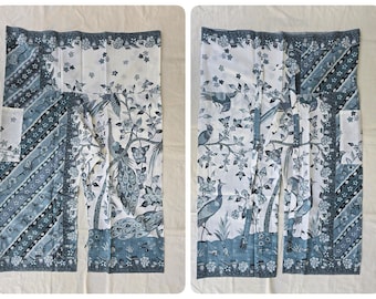 Thai Fisherman Pants in Cotton Batik Printed with Side Pocket, Casual Wrap Pants, Lounge-wear, Night Pants, Beach Pants