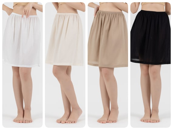 Slip Skirt, Cotton Half Slip Skirt, Petticoat, Underskirt - Etsy
