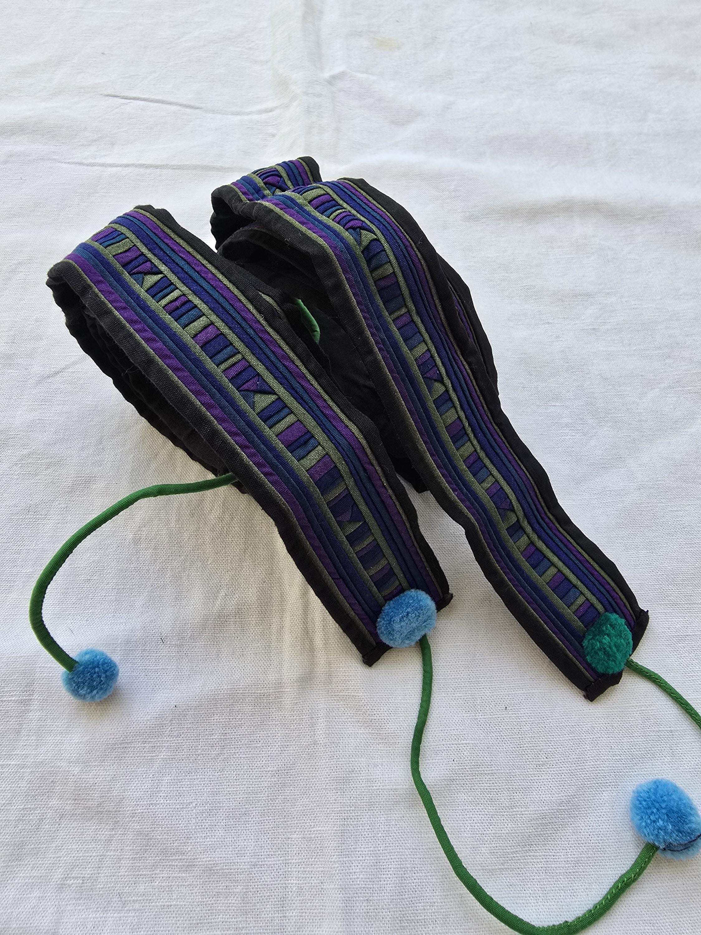 A Pair of Thai Lisu Tribe Embroidery Textile Belt - Etsy display picture 1