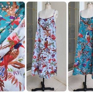 Robe nuisette mi-longue en coton, Robe nuisette mi-longue avec fente sur le côté, Robe de nuit longue en coton léger, Robe caraco