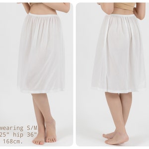 Slip Skirt, Cotton Half Slip Skirt, Petticoat, Underskirt image 2