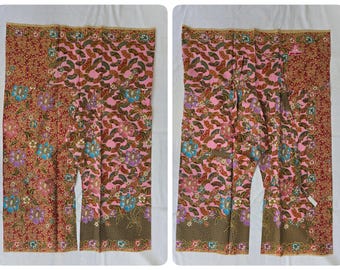 Thai Fisherman Pants in Cotton Batik Printed, Casual Wrap Pants, Beach Pants, Lounge-wear, Night Pants, Yoga Pants, Unisex Pants (No Pocket)