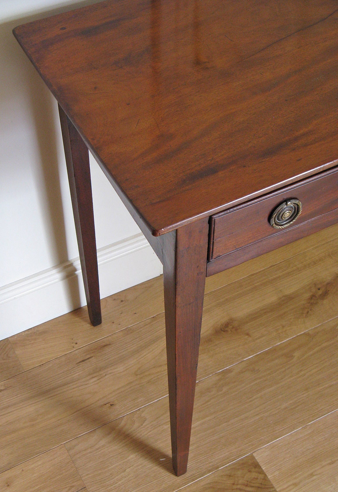 Late Mahogany Side Table with Single Frieze Drawer