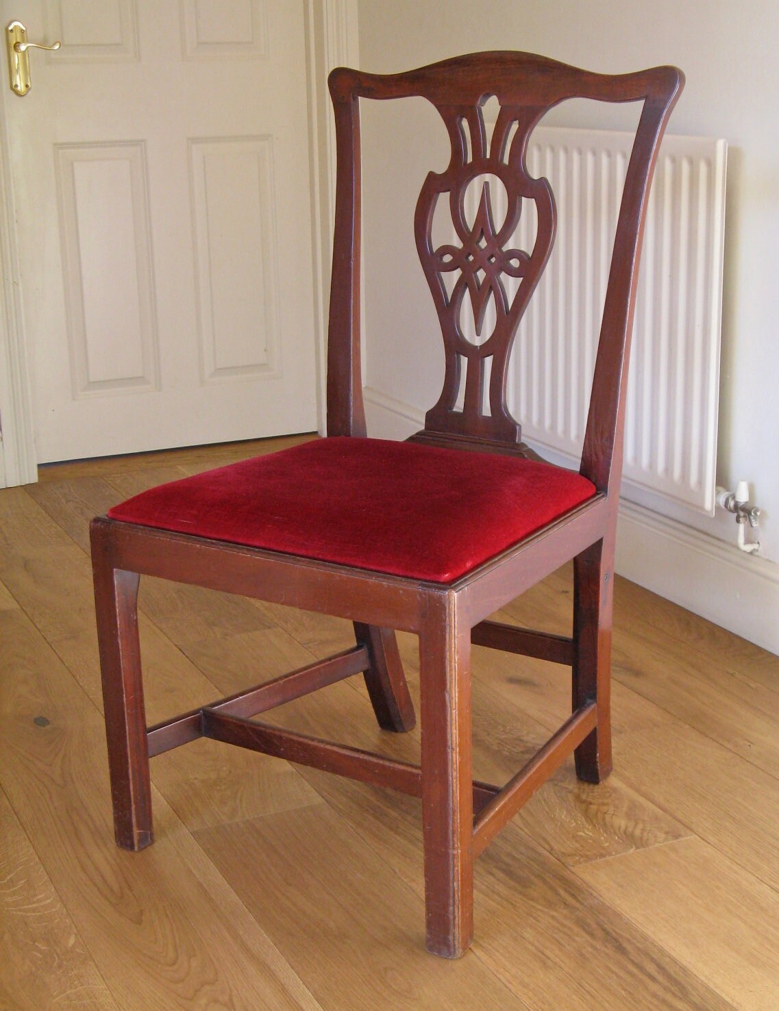 Red 2024 chippendale chair