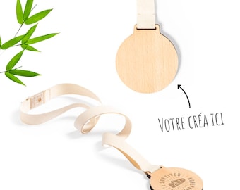 Planche en bambou à personnalser avec le message de votre chox Bamboo