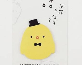 Kawaii Yellow Chicks Sticky Notes / Post-its / Sticky Memo 30 sheets