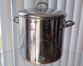 Vintage Revere Ware Stock Pot, Stockpot, 12 Quart Copper Clad