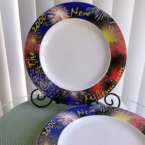 Pair Syracuse China 12&quot; Chop Plates/Chargers, The New Millenium 2000