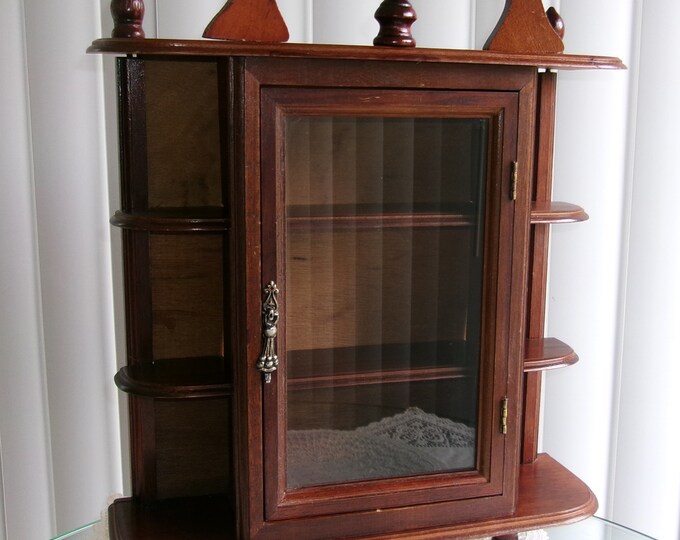 Vintage Table Top Curio Display Case Etsy