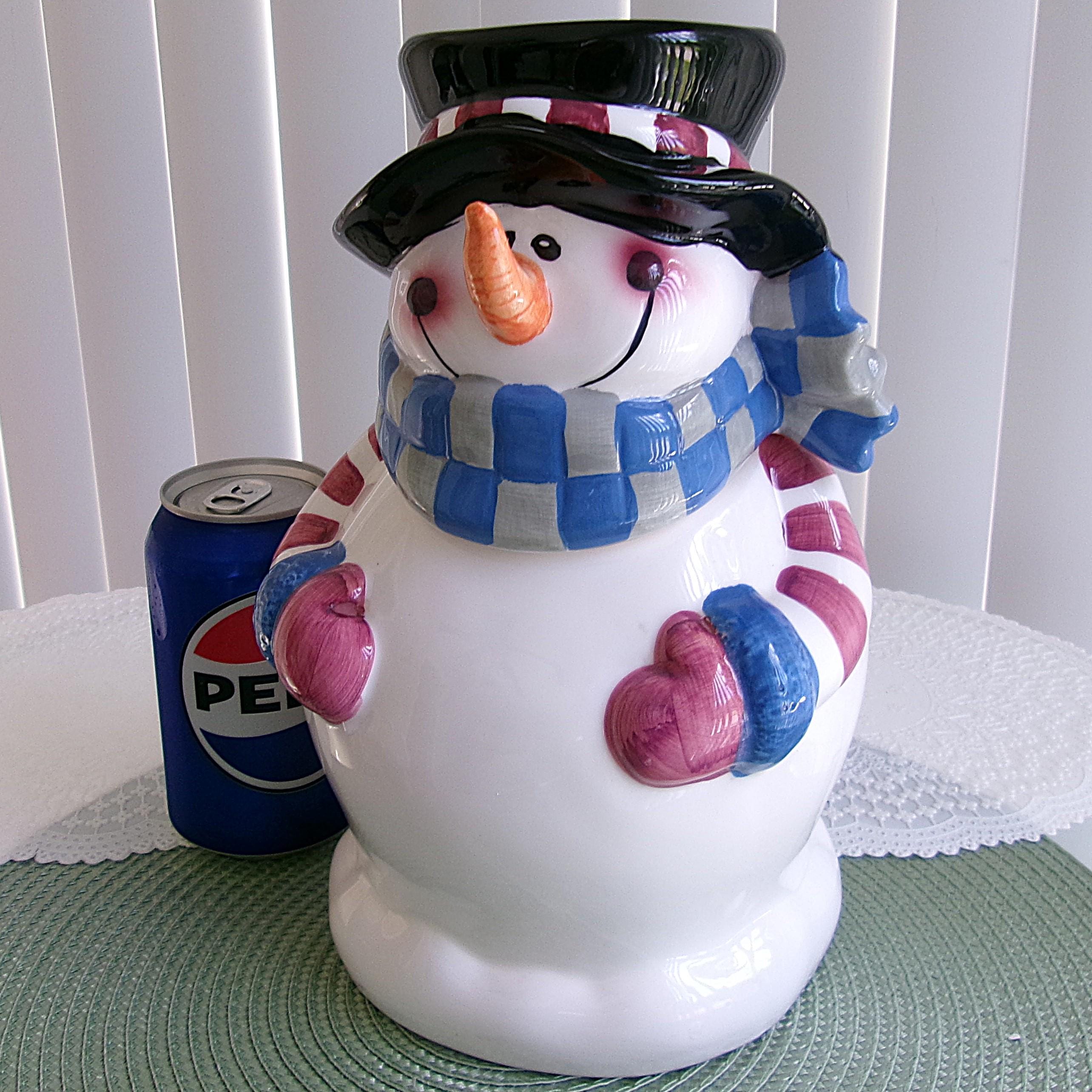 〇Ga左1006 スノーマン クッキージャー 陶製 Gibson 〇Ga左1006 スノーマン クッキージャー 陶製 Gibson - メルカリ