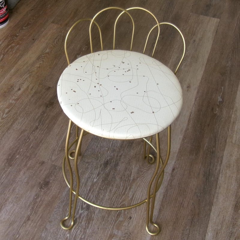 White Vanity Chair - Etsy