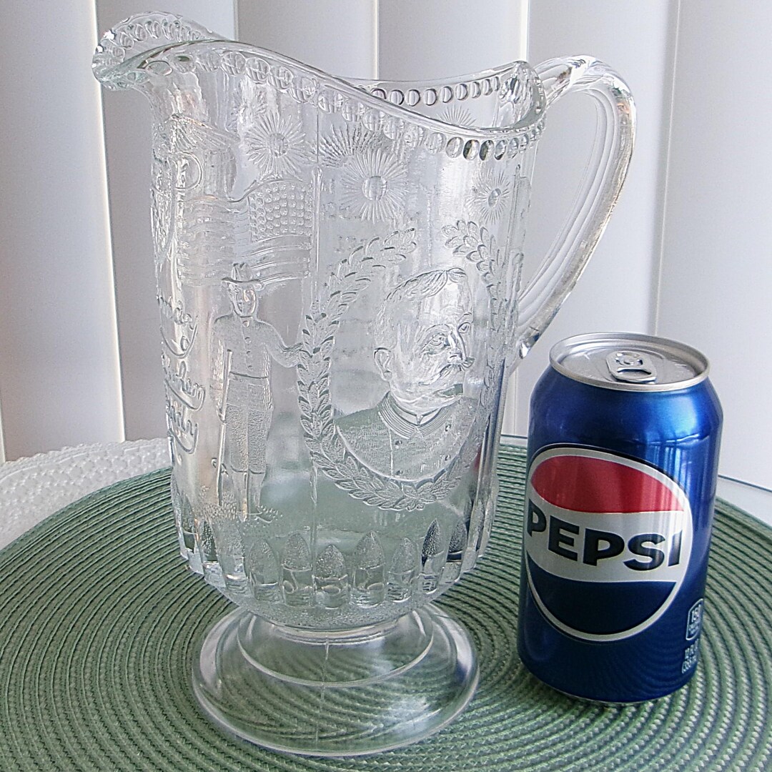 Pitcher In Spanish Antique Water Pitcher, Commemorative Spanish-american War, EAPG - Etsy