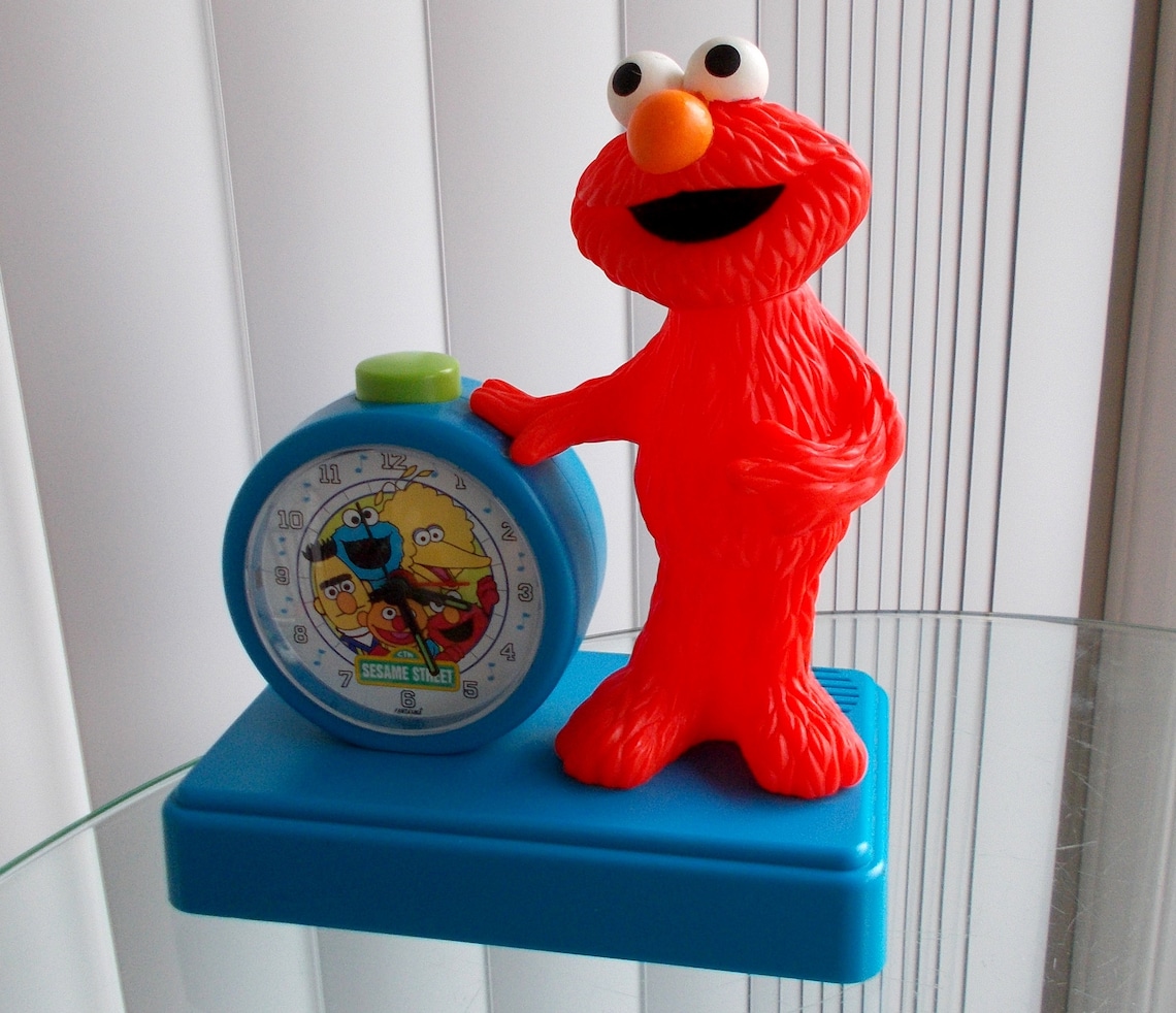 Vintage Sesame Street Elmo Musical Alarm Clock Etsy