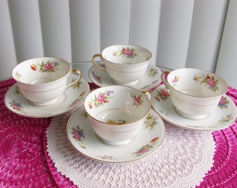 Noritake Phyllis Cup & Saucer Set, 8 Pc