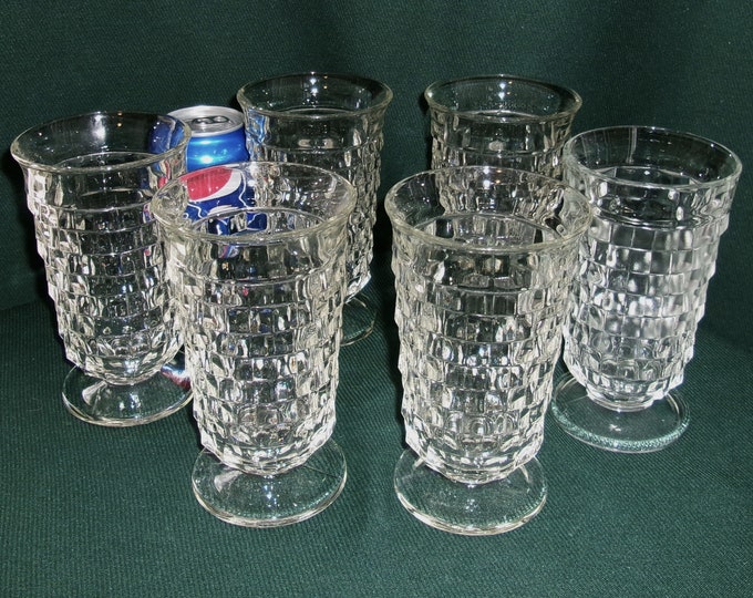 Vintage Fostoria American Iced Tea Glasses, Set of Six Etsy