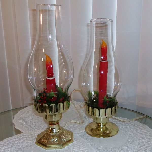 Christmas Hurricane Lamp - Etsy