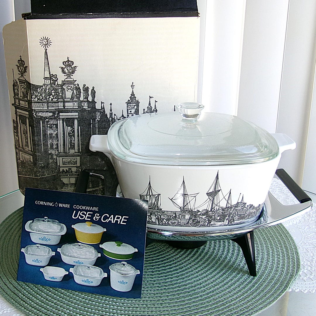 Vintage Corning Ware Casserole Dish, Renaissance, Brand New in Box - Etsy