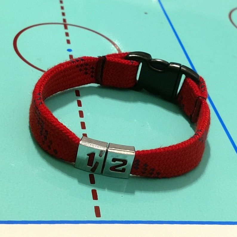 Hockey Lace Bracelet Custom Gifts Hockey Mom Jewlery Etsy