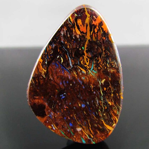 Koroit Boulder Opal Cabochon Cab Bead Pendant Side Drilled Queensland Australia 71.55cts