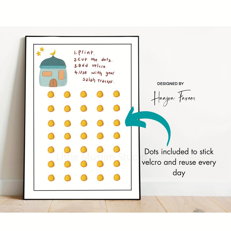 Muslim Salah Tracker Printable, Children's Prayer Tracker , Prayer Chart for Kids, Daily Salah ...