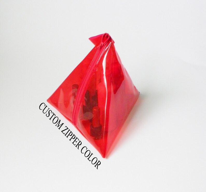 red clear purse