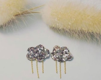 Boucles d'oreilles NUAGE & PLUIE