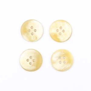 Genuine Horn Buttons In Various Sizes, Yellow And White Fancy Buttons For Sewing And Knitting, Very High Quality !!!