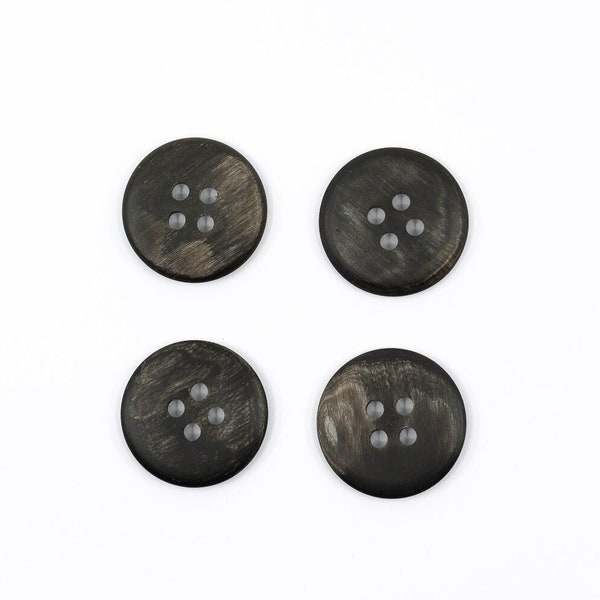 Genuine Horn Buttons In Various Sizes, Black And Grey Fancy Buttons For Sewing And Knitting, Very High Quality !!!