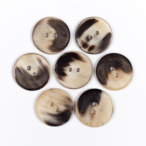 Handmade Real Horn Buttons for Unique and Stylish Garments