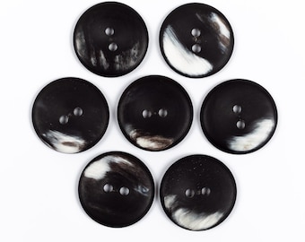 Real Horn Buttons With 2 Holes / Sizes 11mm - 50mm