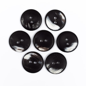 Real Horn Buttons With 2 Holes / Sizes 11mm - 50mm