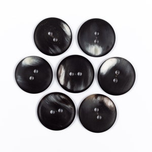 Horn Button / Unique Buttons for Cardigans, Shirts, Suits, Sport Coat, Blazer, Jacket, Sweater / Size 11-50 mm. / 2 Holes