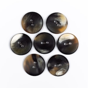 Artisanal Horn Buttons for Sewing - Handmade Button Supplies for DIY Projects