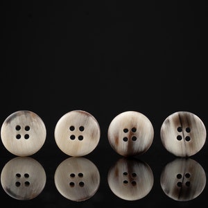 Natural Horn Buttons - Handcrafted Button Supplies for DIY Projects, Very High Quality !!!